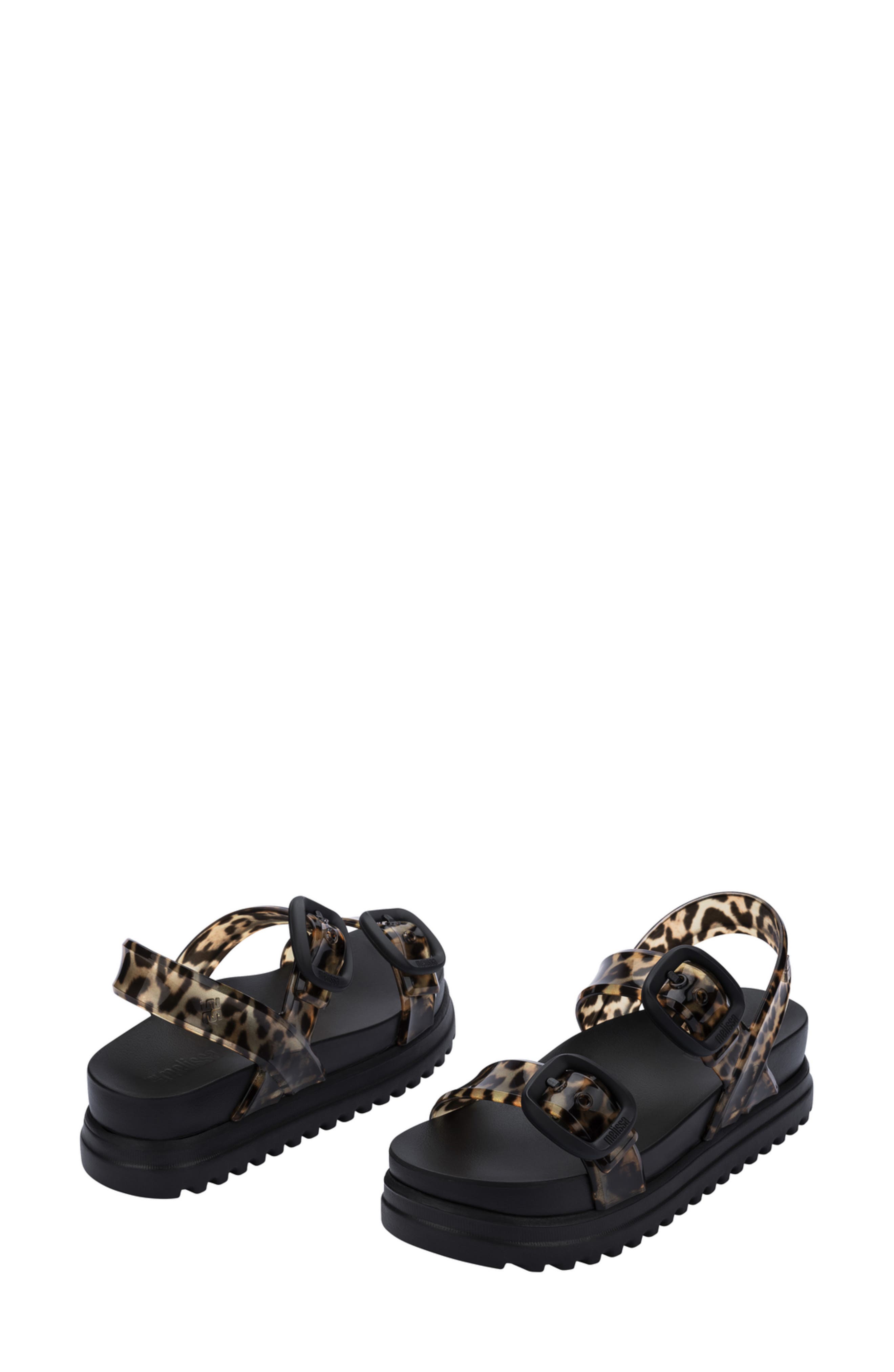 Cozy Platform Sandal, Alternate, color, BLACK/ BROWN
