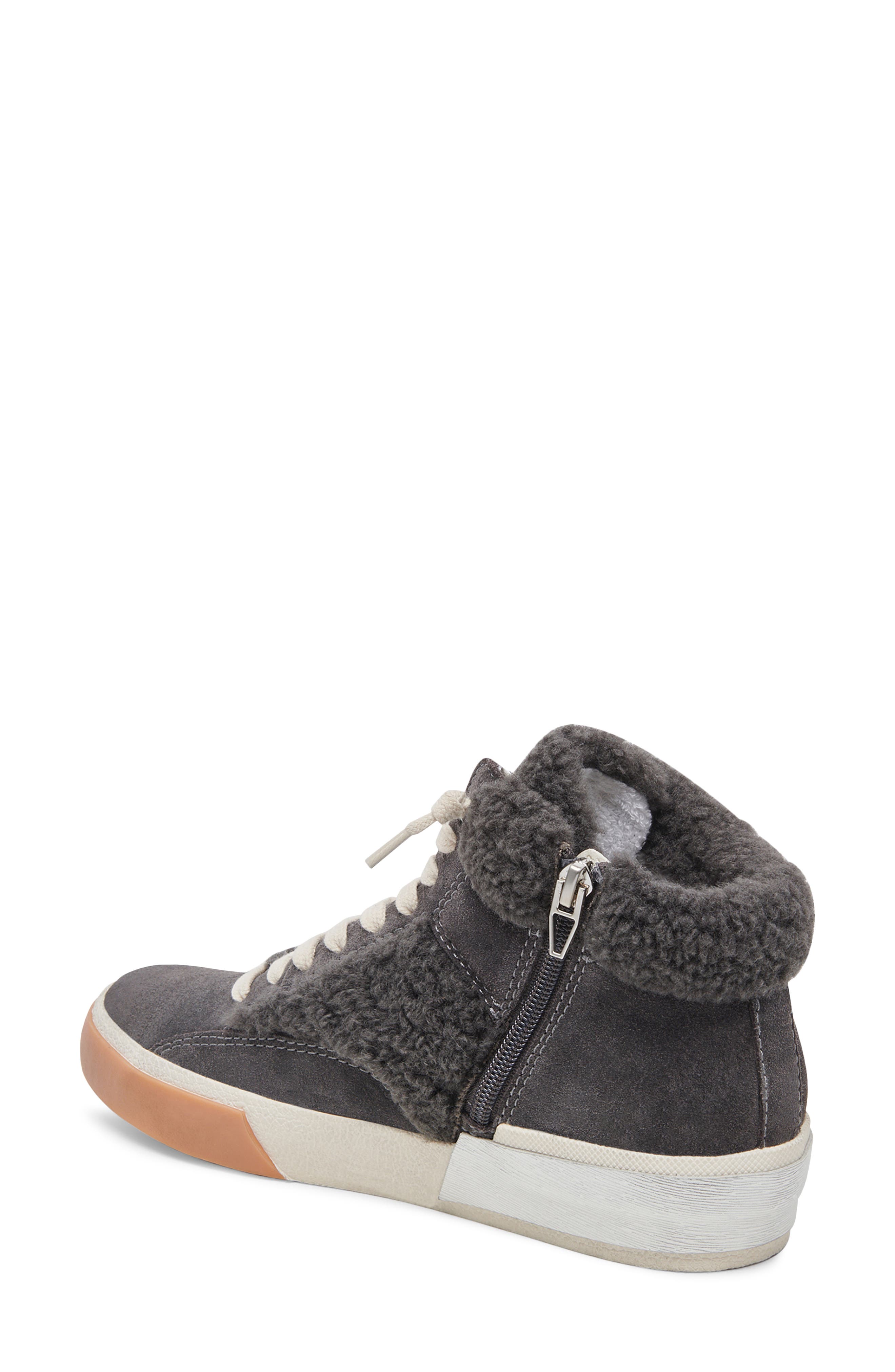 Dolce Vita Zilvia Faux Shearling High Top Sneaker, Alternate, color, 