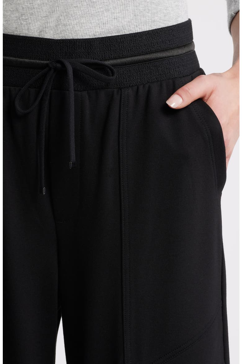 Glider Skyrise Wide Leg Drawstring Pants, Alternate, color, BLACK