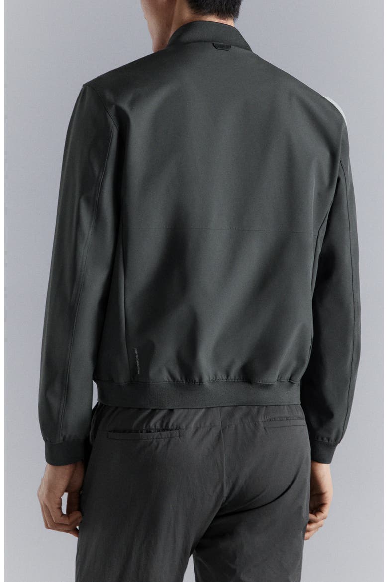 Water Repellent Bomber Jacket, Alternate, color, DARK GREY