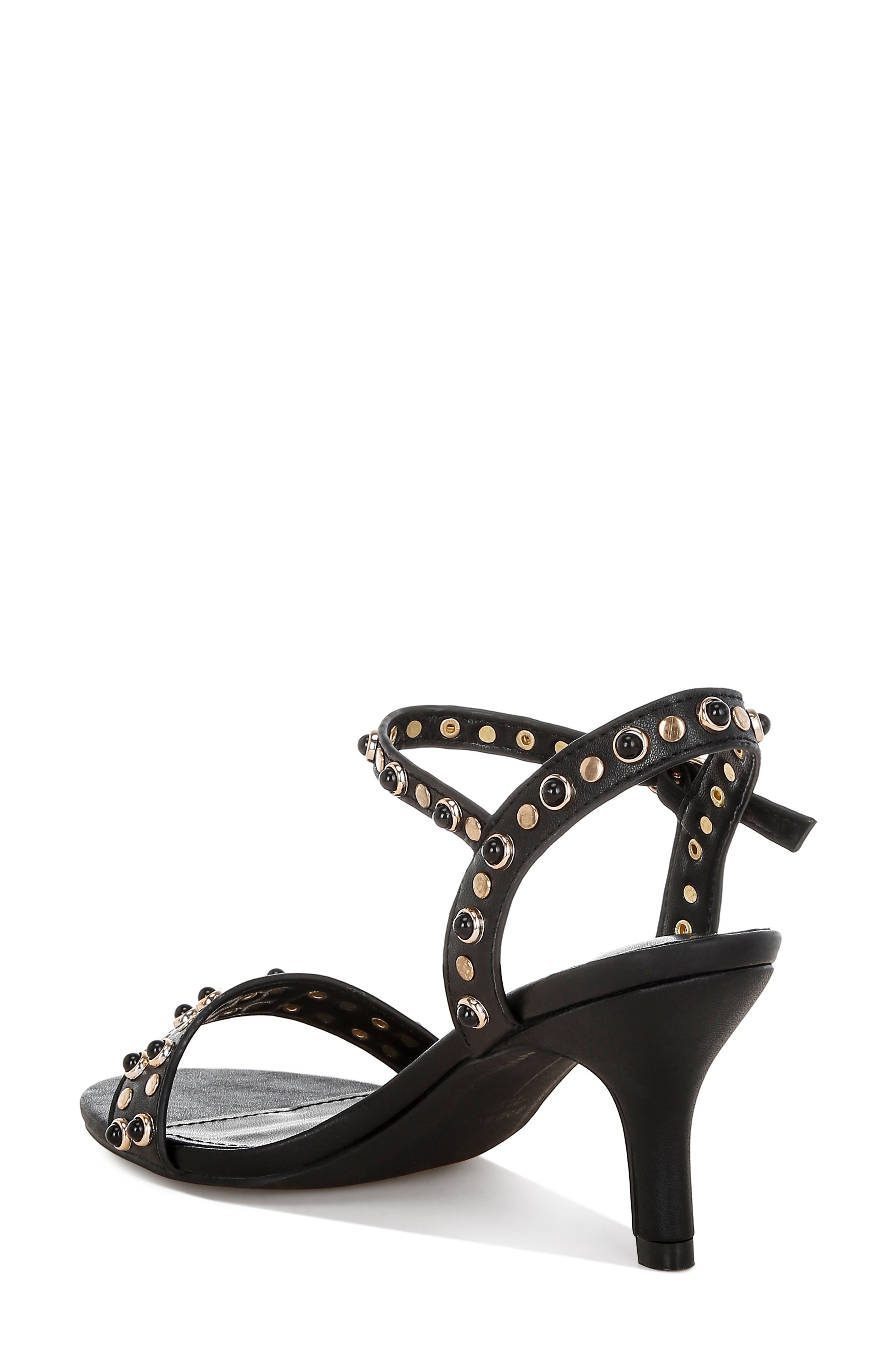 Rag & Co Nidara Studded Sandal, Alternate, color, Black