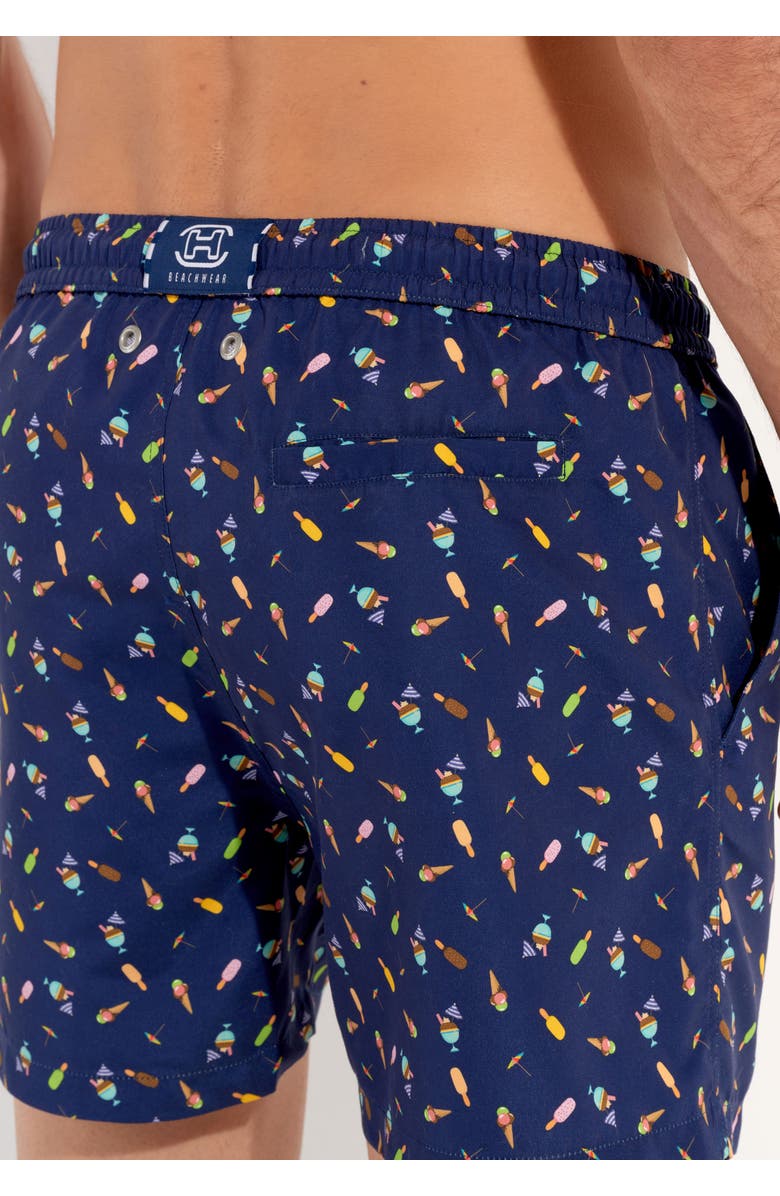 HOM Summer Beach Boxer, Alternate, color, Navy Print