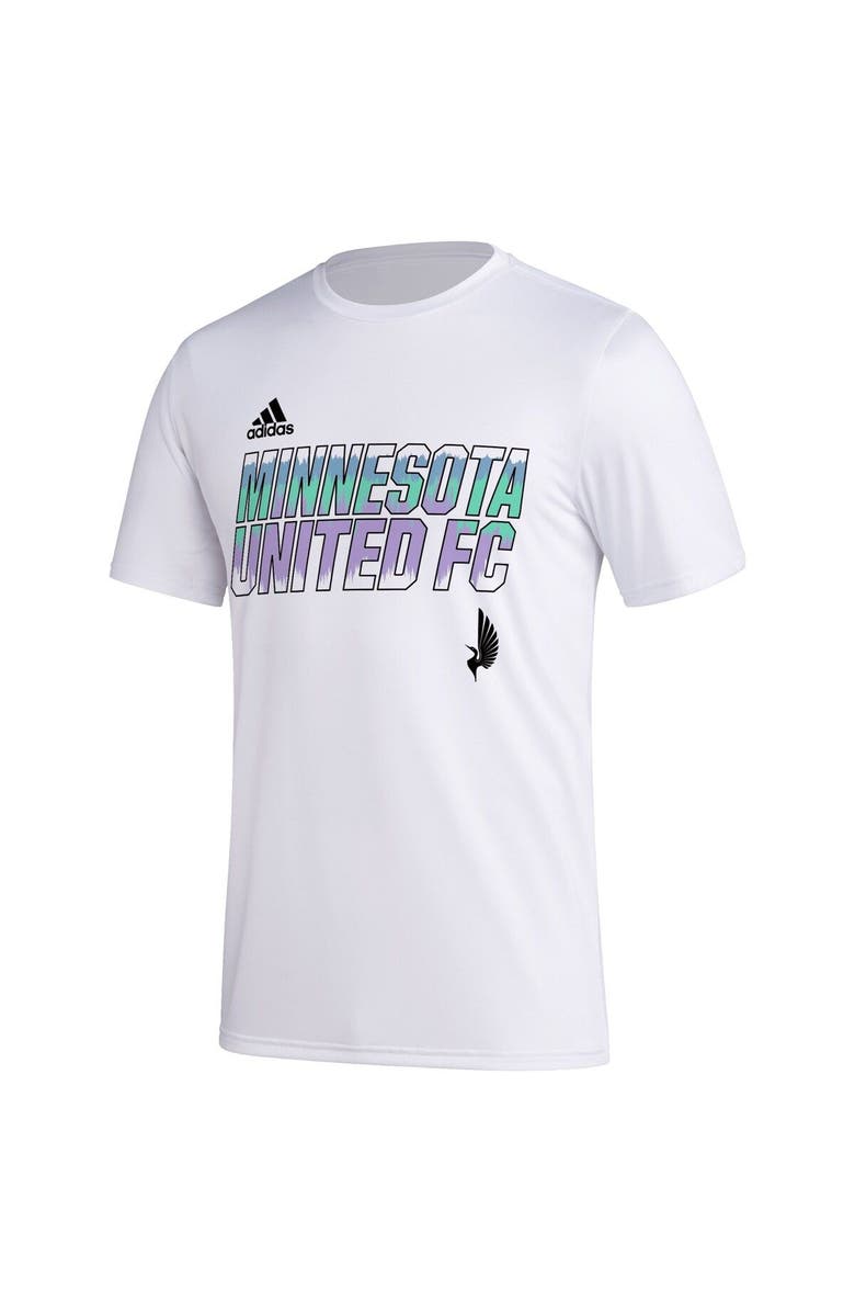 adidas Men's adidas White Minnesota United FC Team Jersey Hook AEROREADY T-Shirt, Alternate, color, 