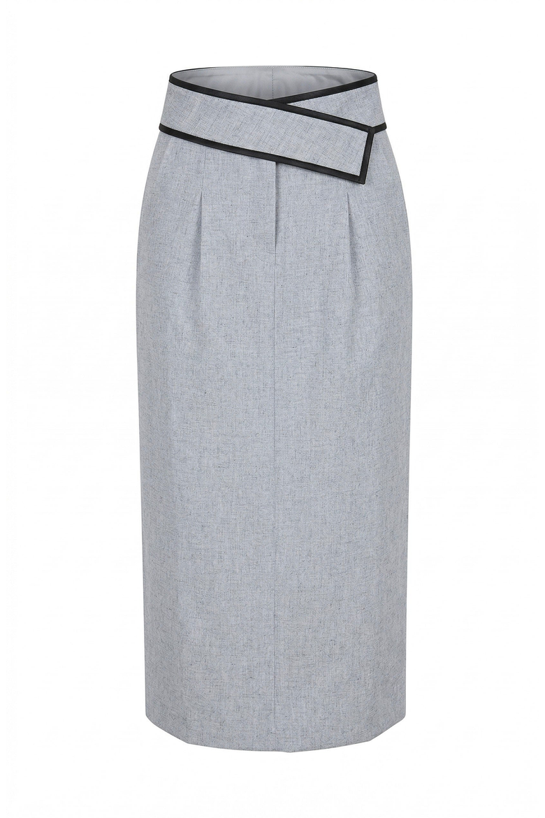 Hidden Front Closure Sleeveless Top & Midi Skirt Set, Alternate, color, Light Grey