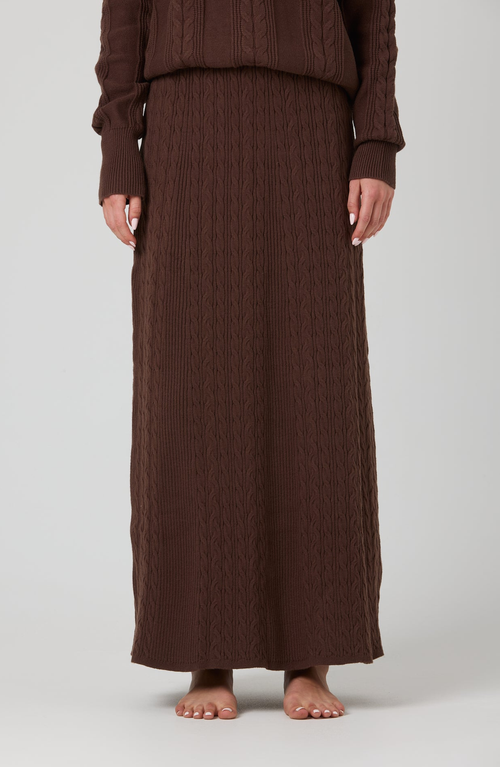 By Tess Collection Fanny Skirt In Brown