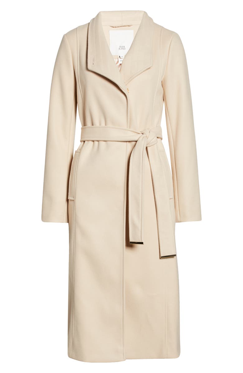 River Island Belted Wrap Coat, Main, color, 