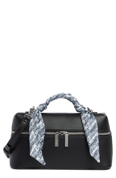 Scarf Detail Top Handle Bag