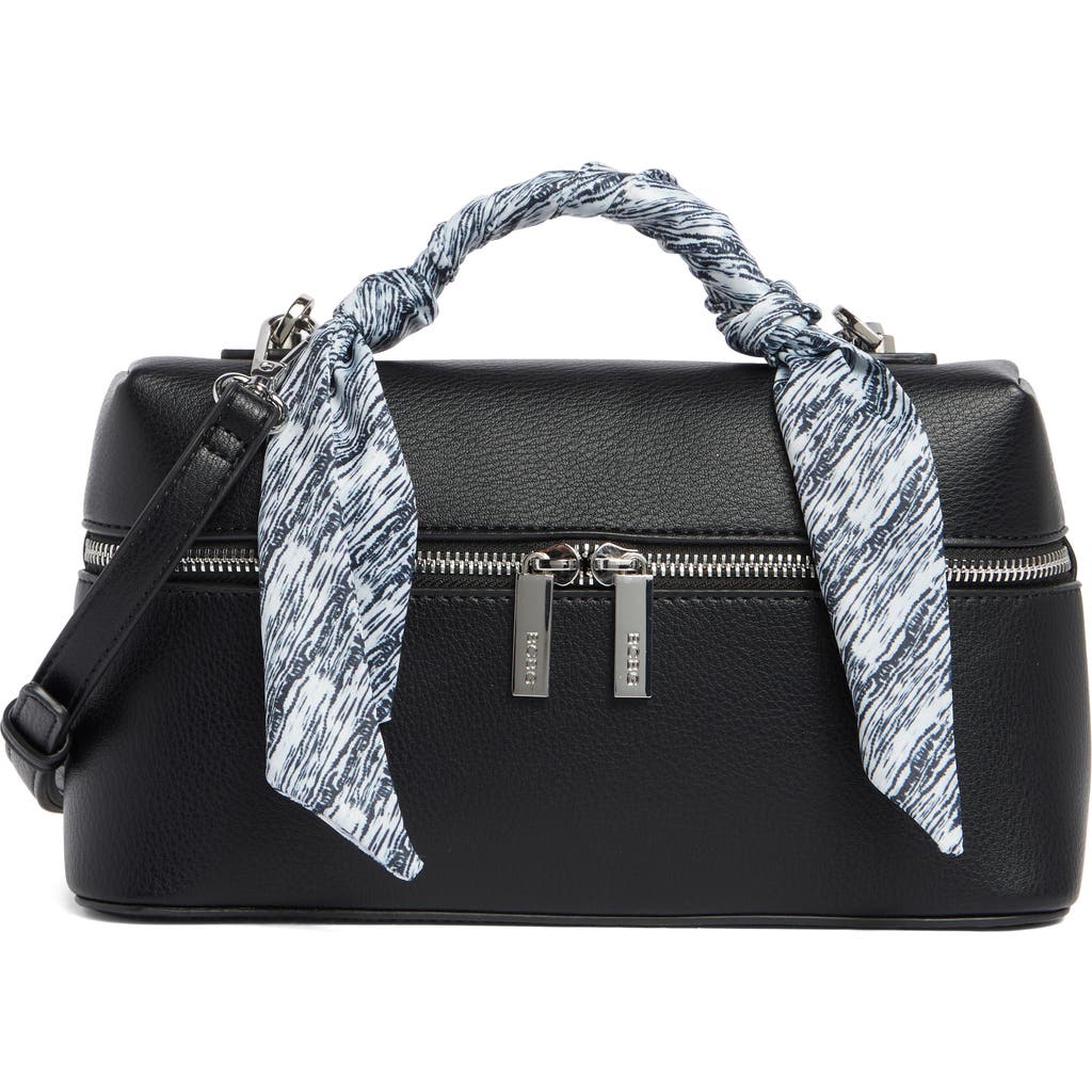 Bcbg Scarf Detail Top Handle Bag In Zebra