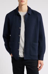 Robert Barakett Hoffburg Jacquard Overshirt