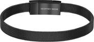 GEOFFREY BEENE Men's Stainless Steel Mesh Chain Bracelet