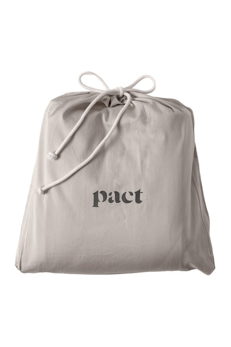 Organic Cotton Organic Room Service Sateen Sheet Set, Alternate, color, Dove Grey