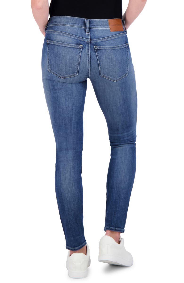 Lucky Brand Ava Mid Rise Skinny Jeans, Alternate, color, Lb Blue Vibe