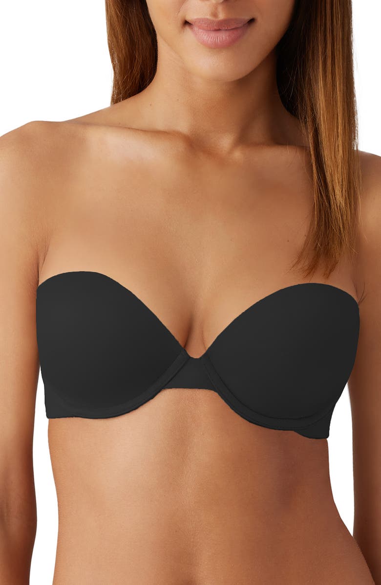 b.tempt'd by Wacoal Future Foundation Underwire Strapless Push-Up Bra, Main, color, Night