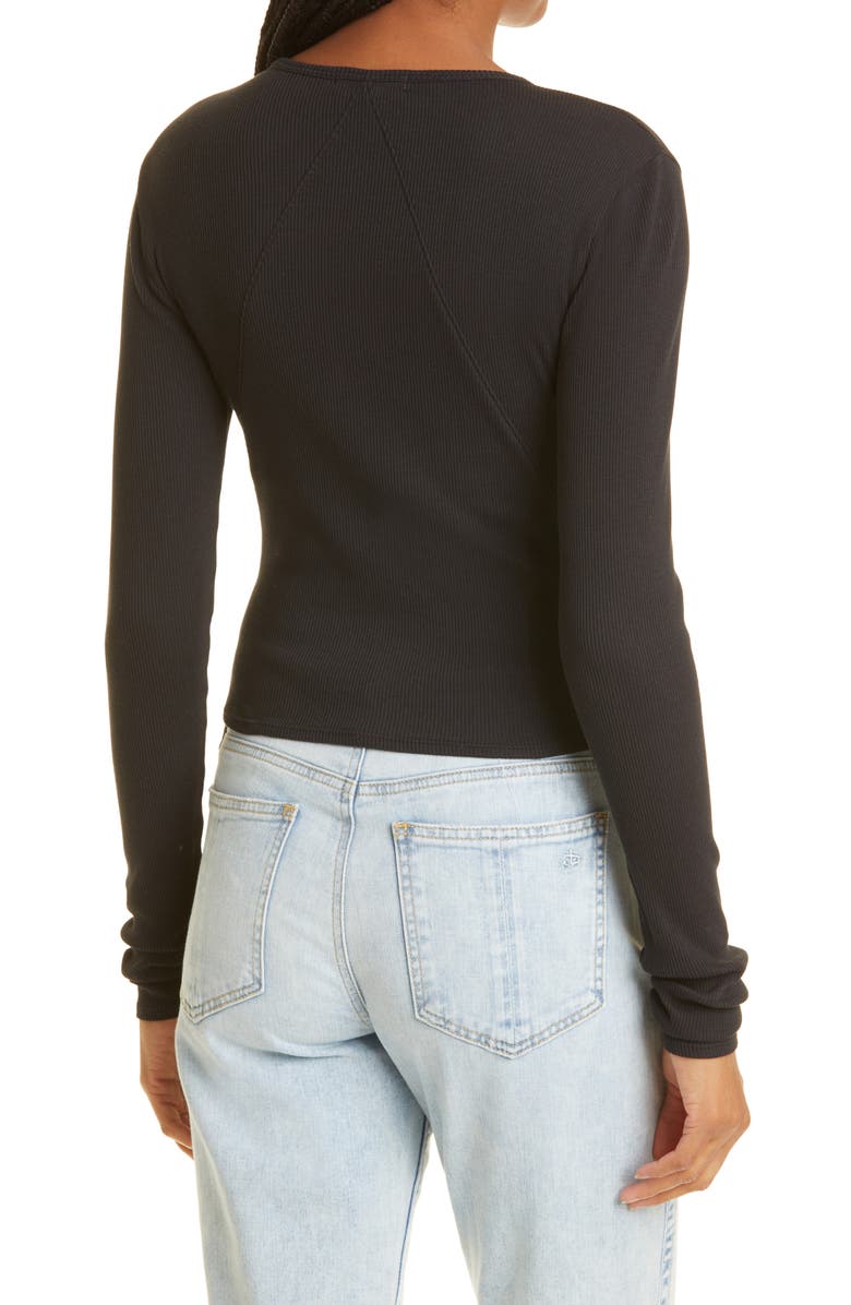 rag & bone The Essential Rib Top, Alternate, color, 