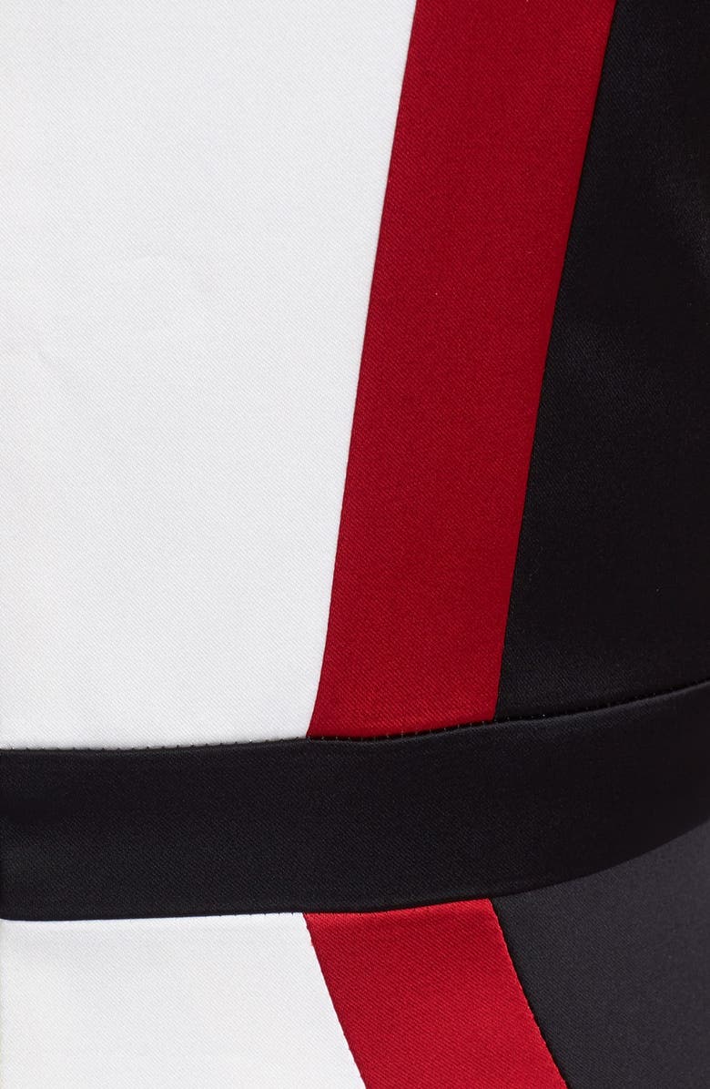 JAX Colorblock Satin Sheath Dress, Alternate, color, 