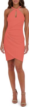 Siena Ruched Body-Con Scuba Dress