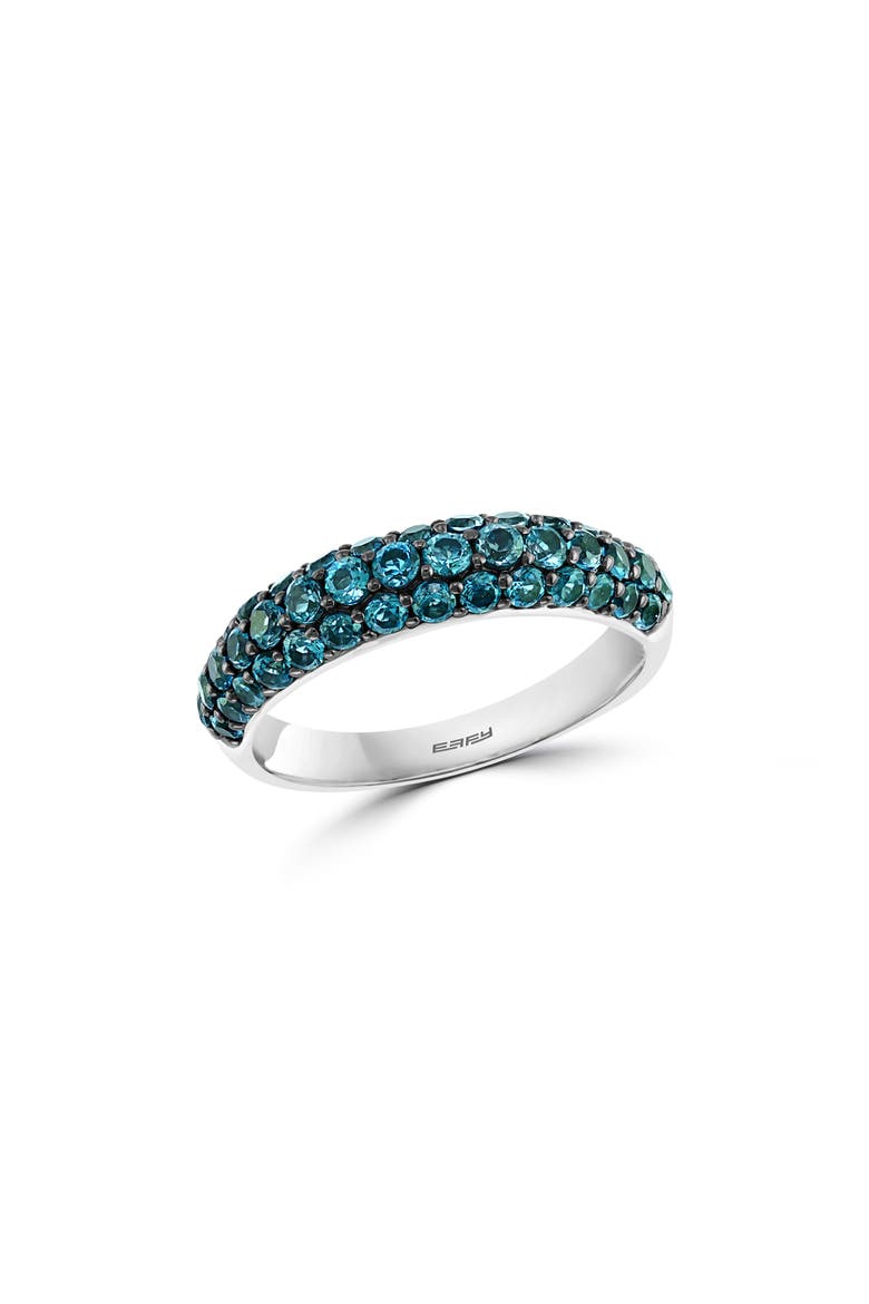 Pavé London Blue Topaz Ring, Main, color, BLUE