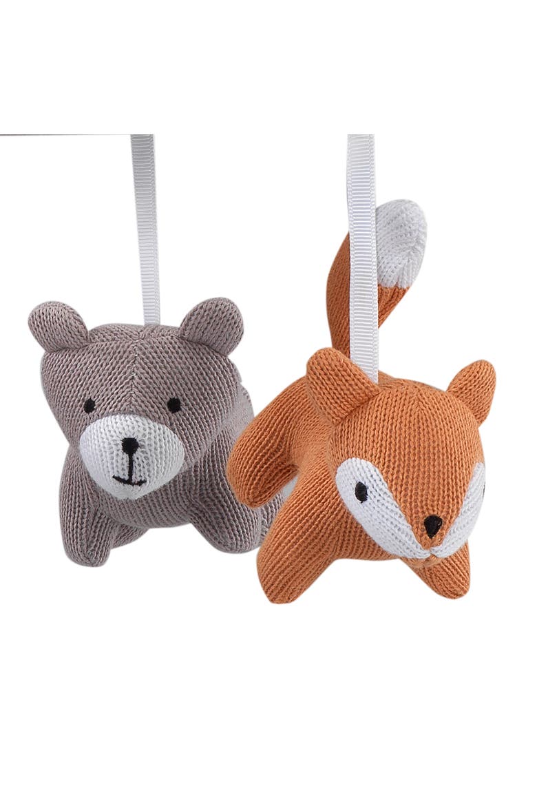 Painted Forest Fox and Bear Baby Crib Musical Mobile, Alternate, color, Multicolor