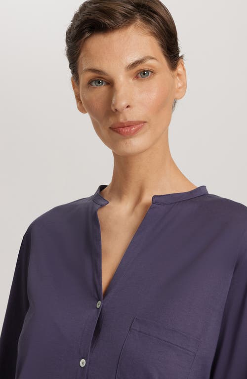 Hanro Cotton Deluxe Pajamas In Blue