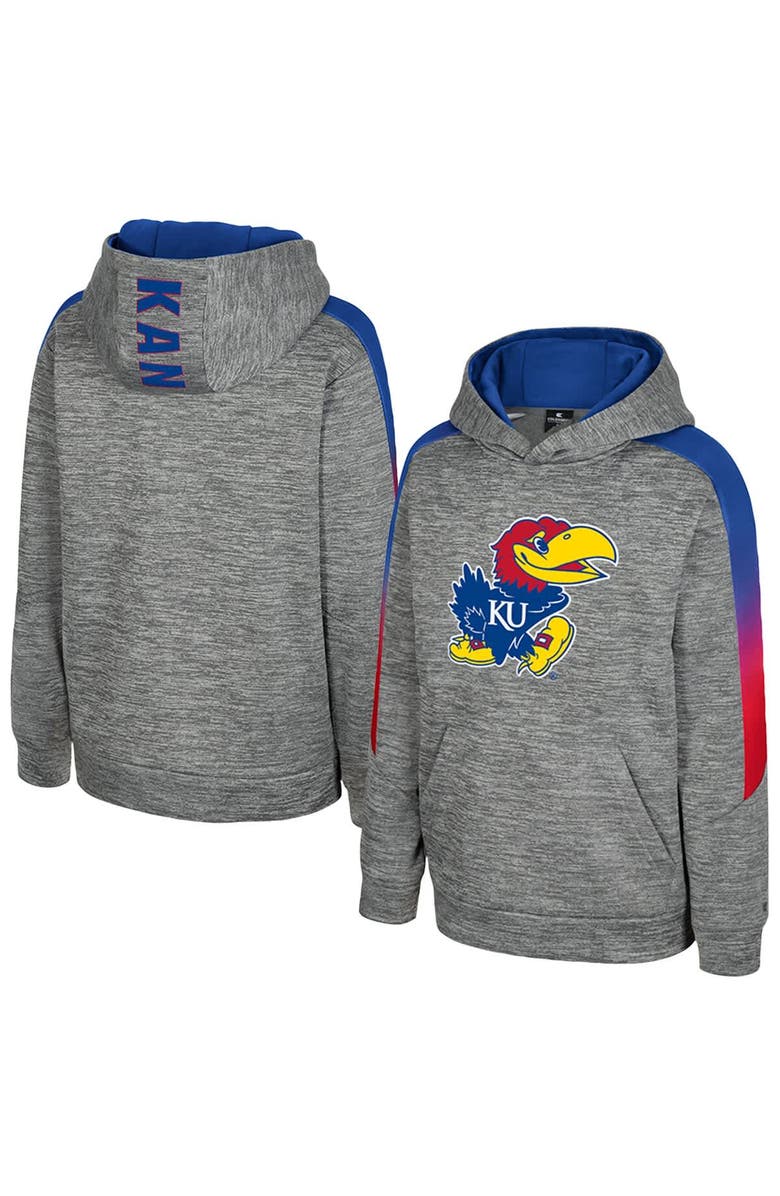 COLOSSEUM Youth Colosseum Gray Kansas Jayhawks The Gang Hoodie, Main, color, Gray