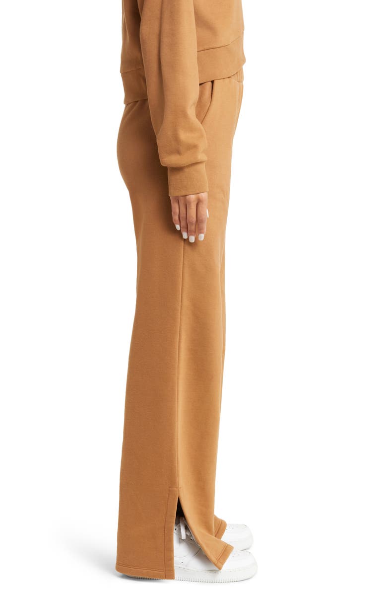 Beyond Yoga On The Go Wide Leg Flare Pants, Alternate, color, Toffee
