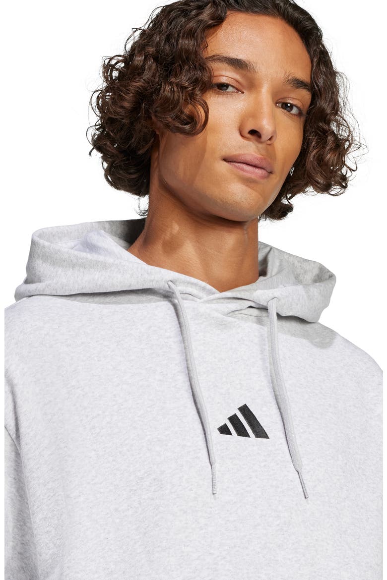Feelcozy Hoodie, Alternate, color, LIGHT GREY HEATHER/ BLACK