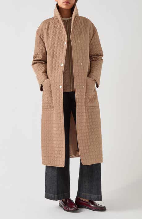 Callie Stand Collar Quilted Coat