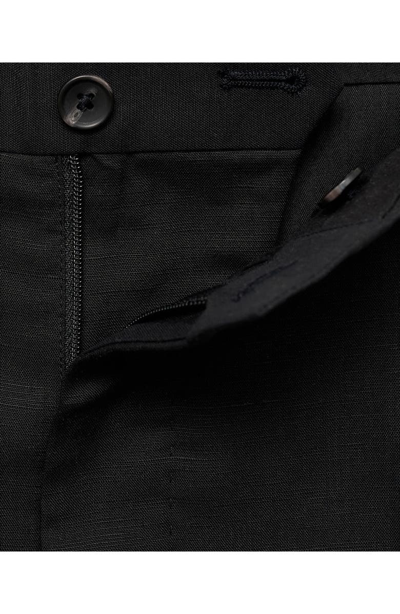 MANGO Straight Leg Pants, Alternate, color, Black