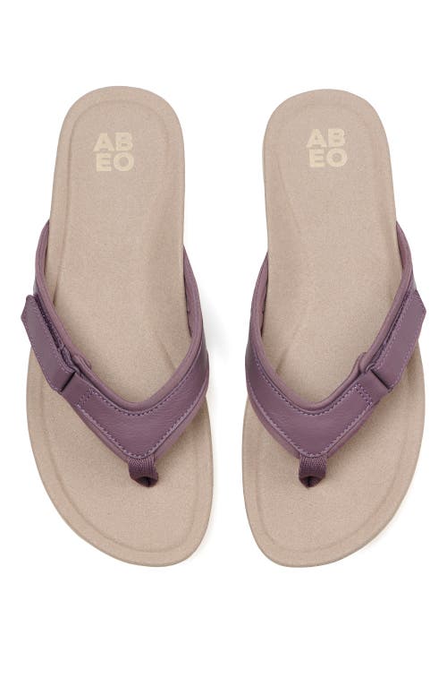 Abeo Oasis Sport Flip Flop In Purple - Regular