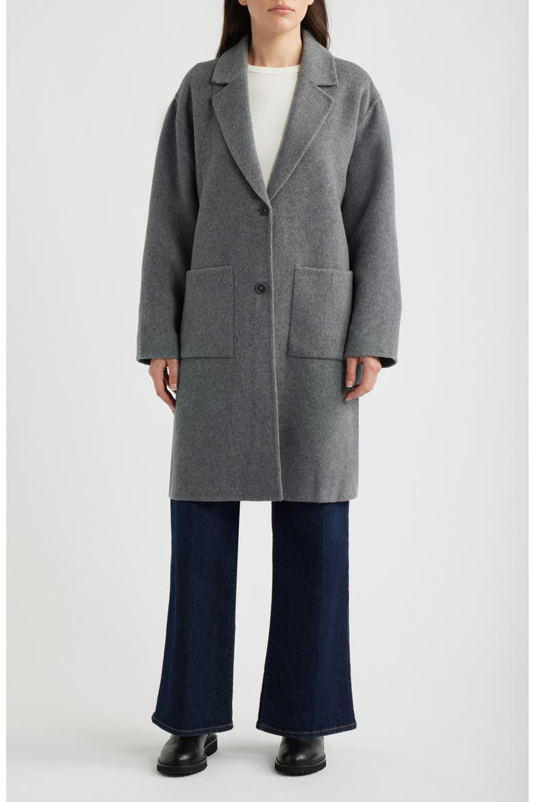 Long Wool Coat, Main, color, ASH