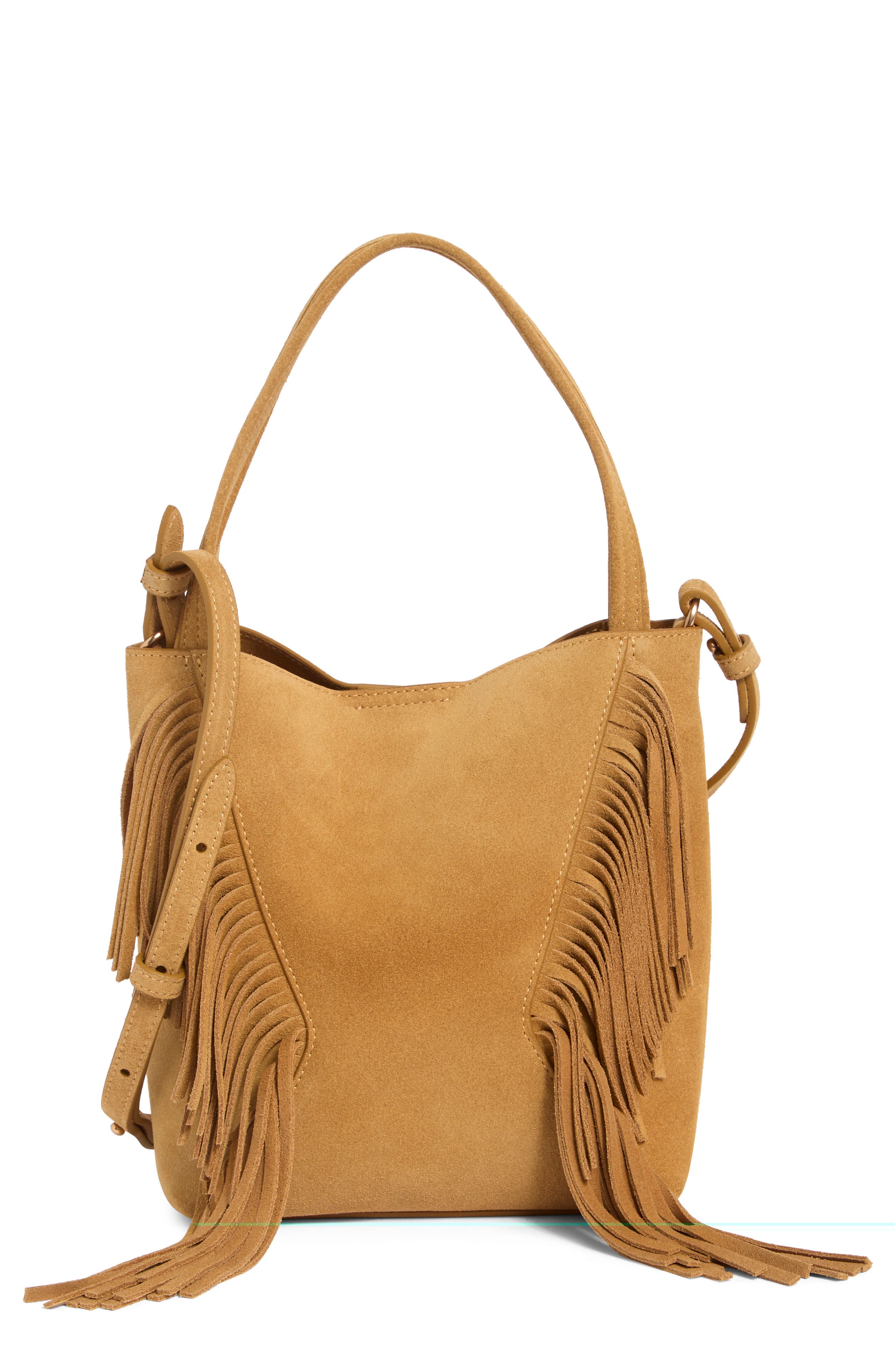 Rhett Fringe Suede Crossbody Bag