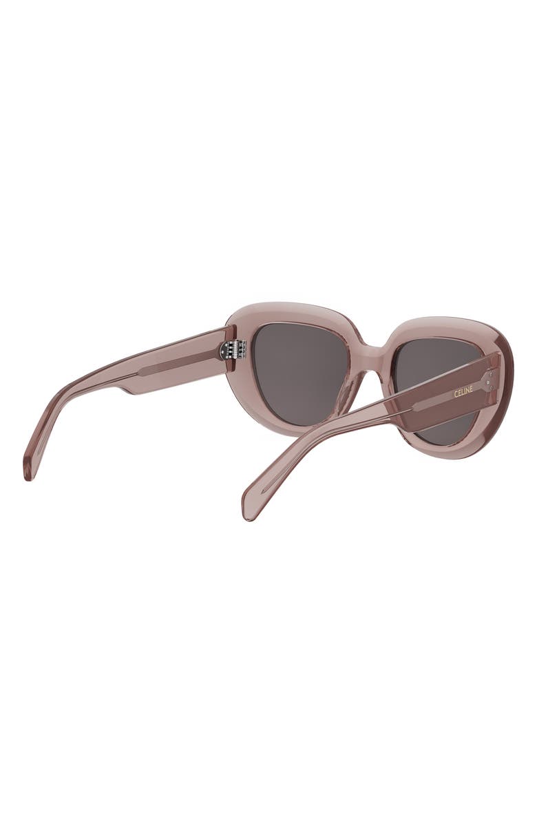 CELINE Bold 3 Dots 51mm Gradient Butterfly Sunglasses, Alternate, color, Pink / Other / Smoke