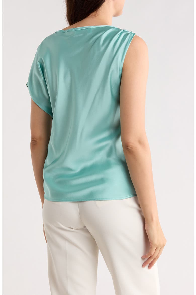 Asymmetric Satin Top, Alternate, color, SEAFOAM