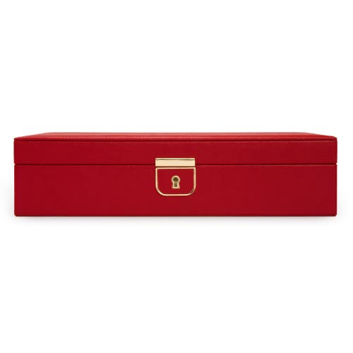 Wolf Palermo Medium Red Jewelry Box 213272 In Red