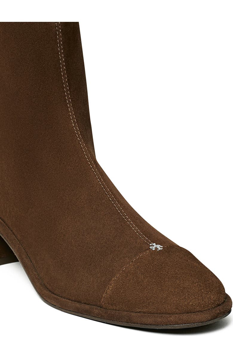 Tory Burch Cap Toe Bootie, Alternate, color, Dark Cocoa / Dark Cocoa