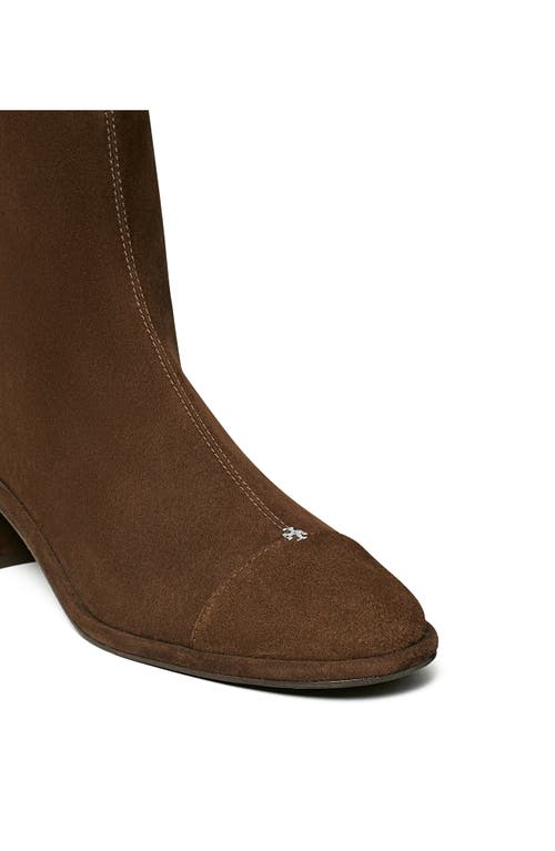 Tory Burch Cap Toe Bootie In Brown