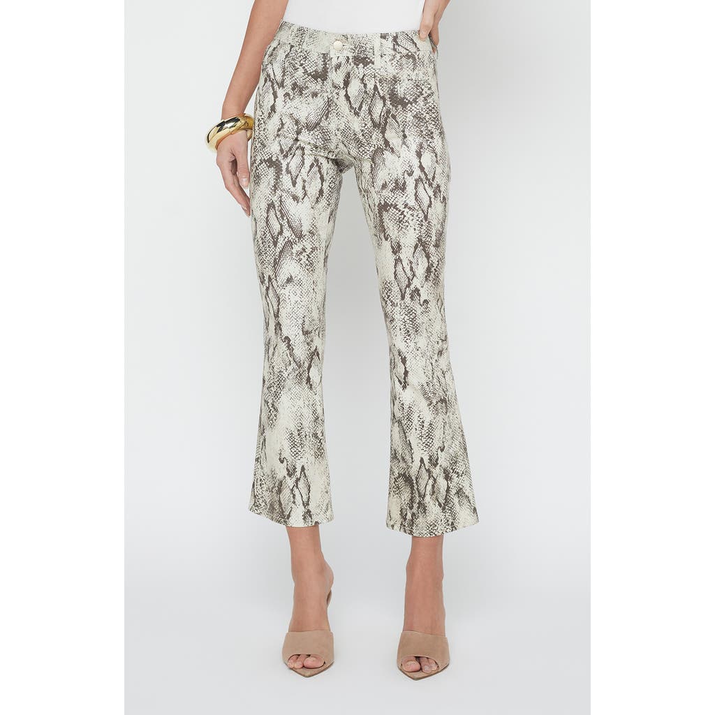 L'agence Tati Mico Crop Bootcut Jeans In Green