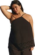 ELOQUII Eyelet Detail Top