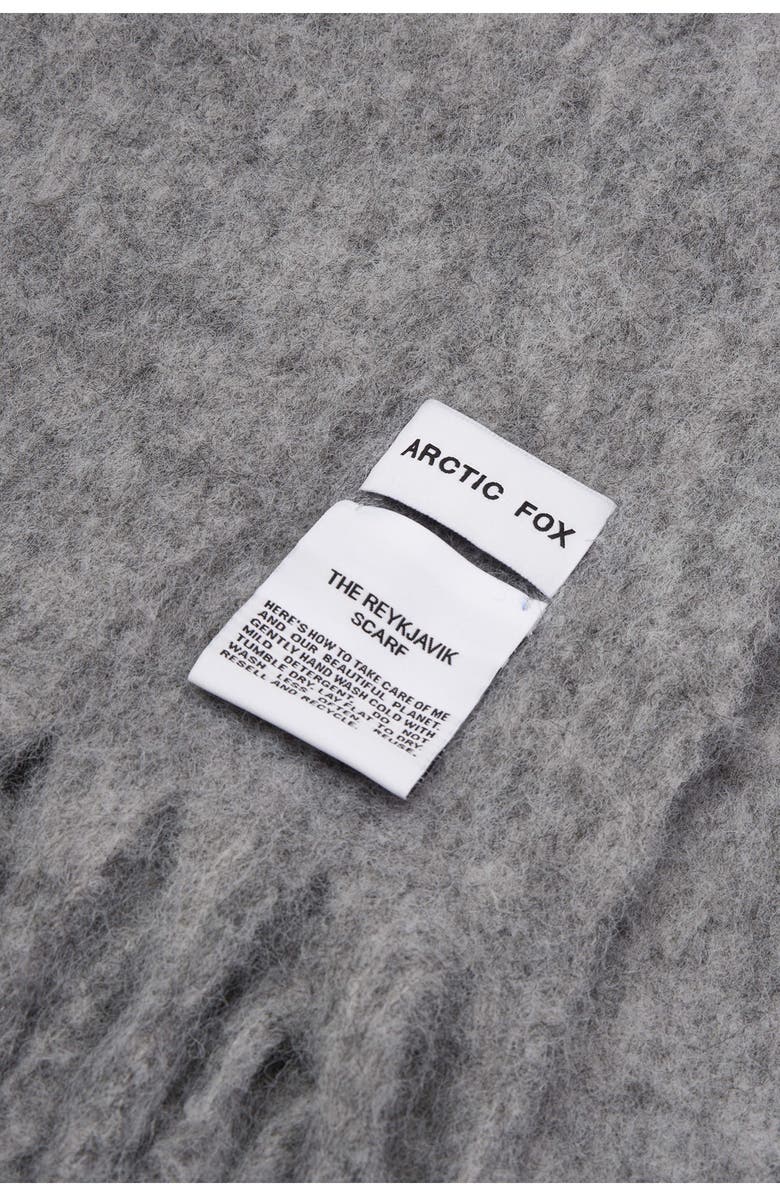 Arctic Fox & Co The Reykjavik Fringe Scarf, Alternate, color, Arctic Grey