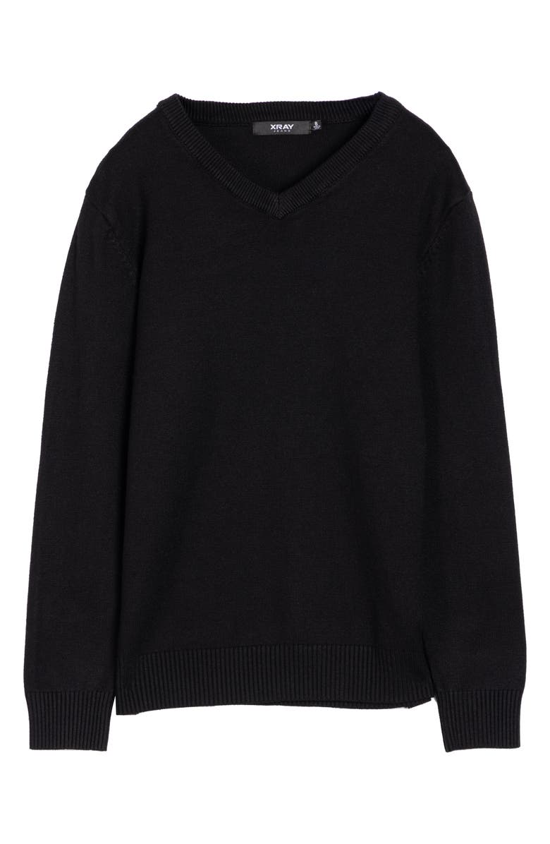 XRAY Kids' Basic V-Neck Sweater, Main, color, Black