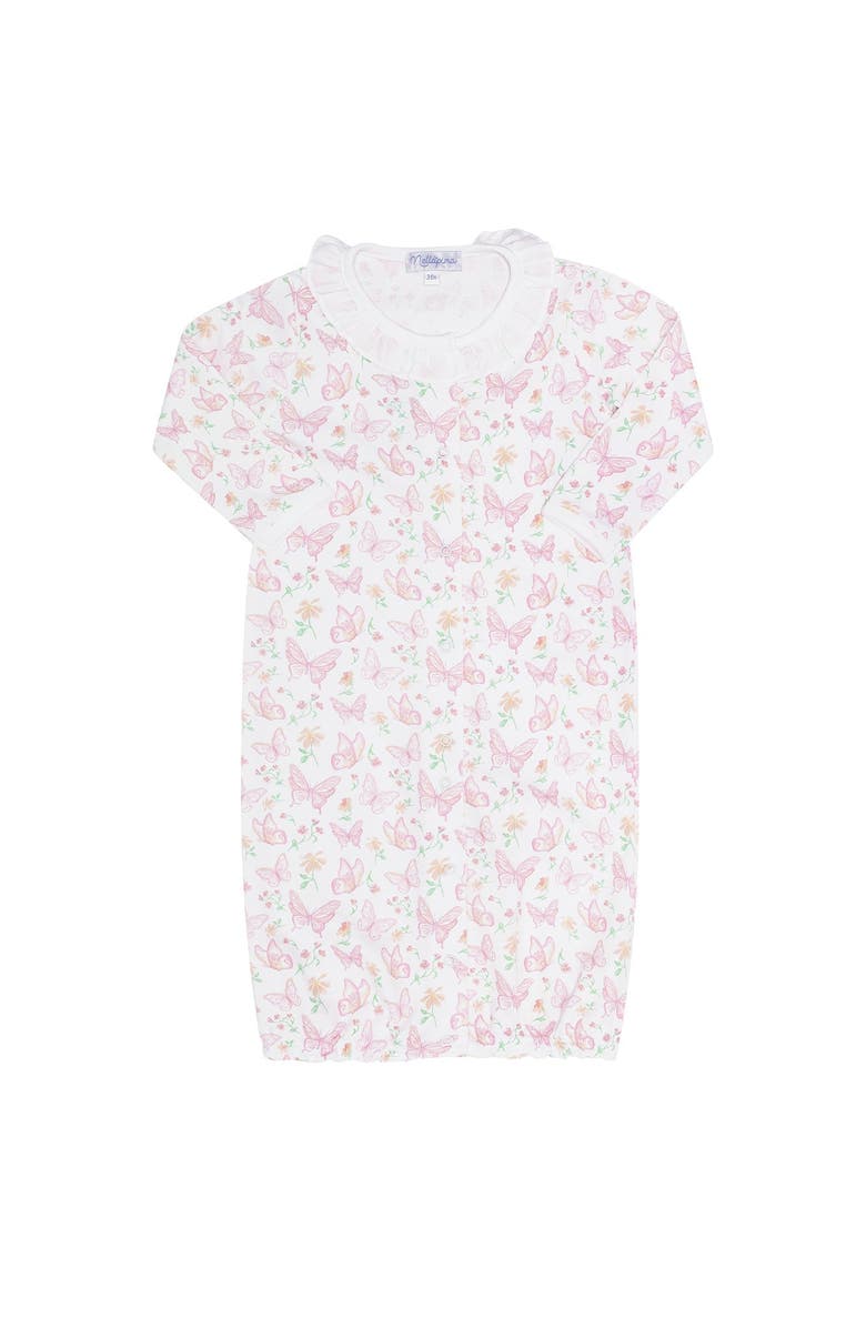 Nellapima Butterflies Print Converter Gown - Baby, Alternate, color, Pink