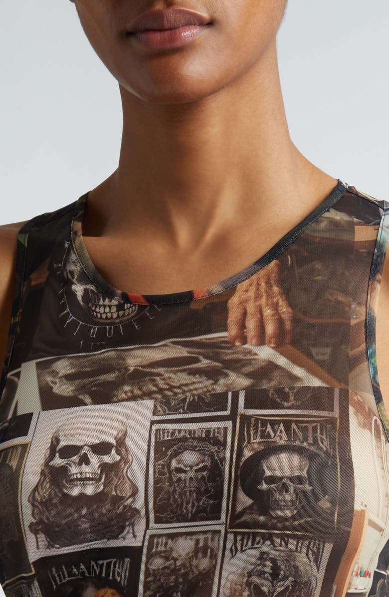 Puppets and Puppets Metal Friends Mesh Racerback Tank, Alternate, color,