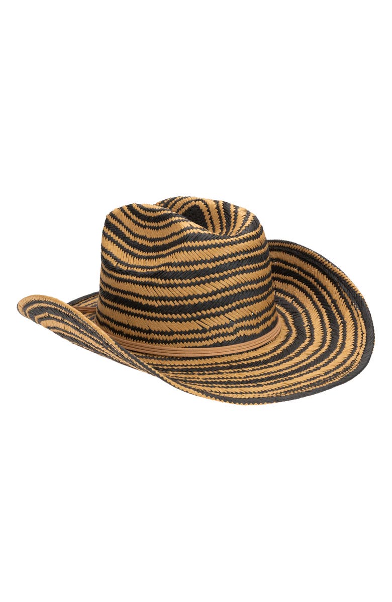 San Diego Hat Cattleman's Crease Cowboy Hat, Alternate, color, Black