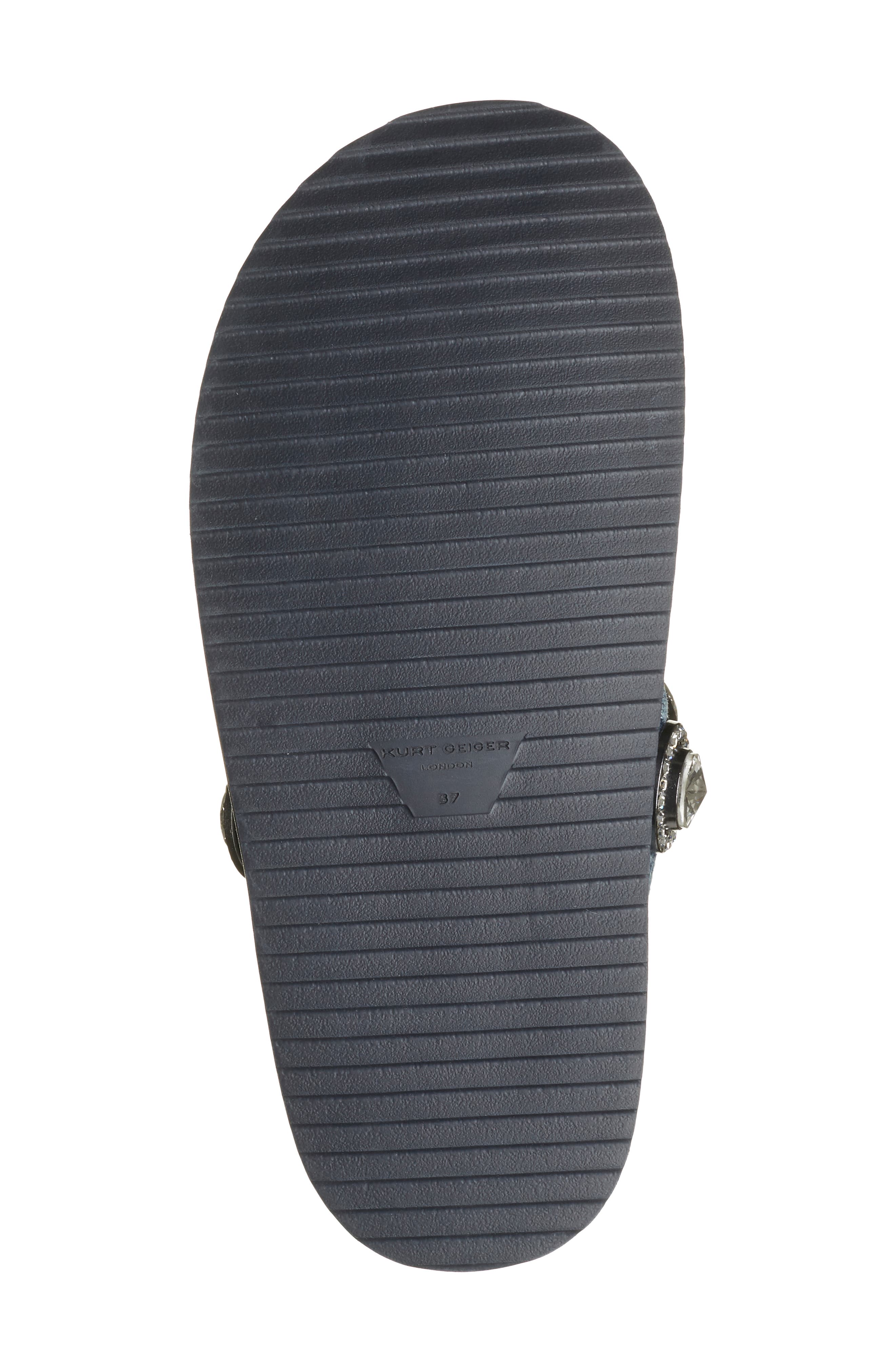 Kurt Geiger London Orson Crystal Slide Sandal, Alternate, color, Navy