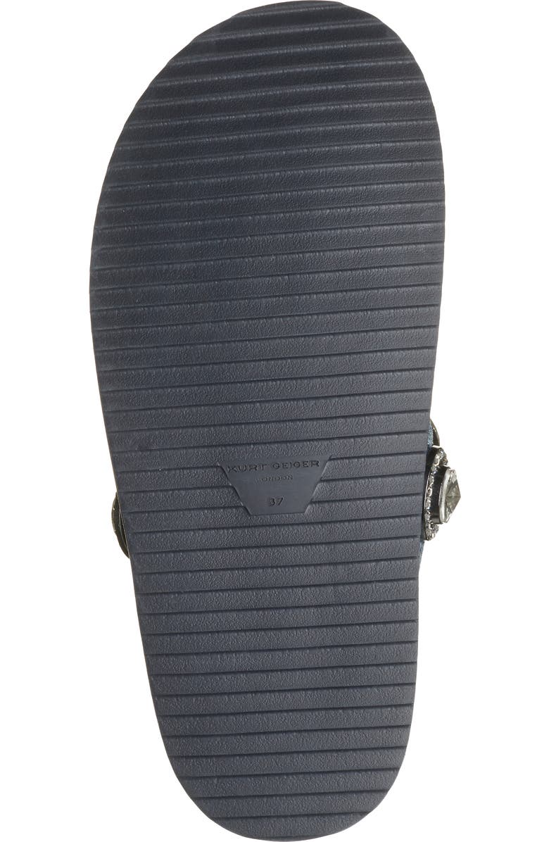 Kurt Geiger London Orson Crystal Slide Sandal, Alternate, color, Navy