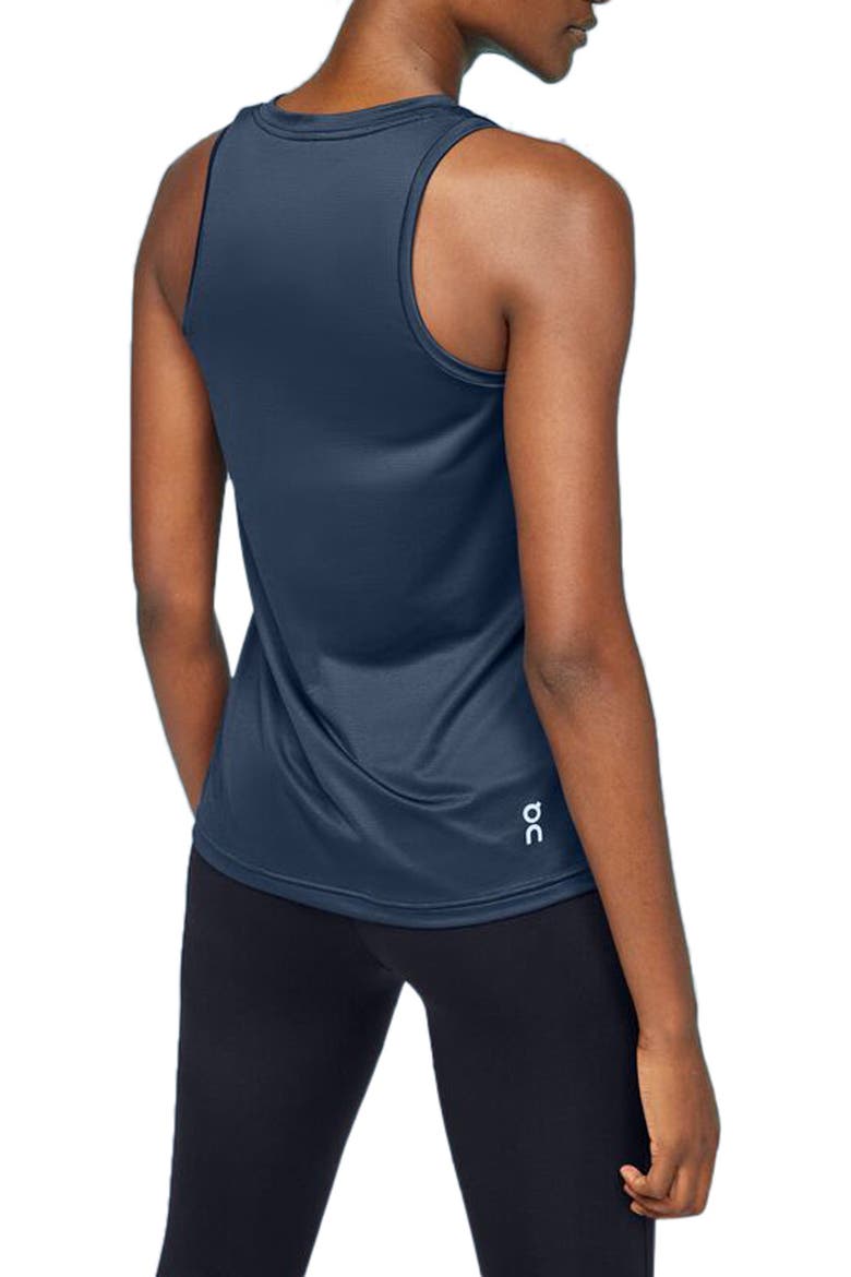 Core Running Tank, Alternate, color, DENIM