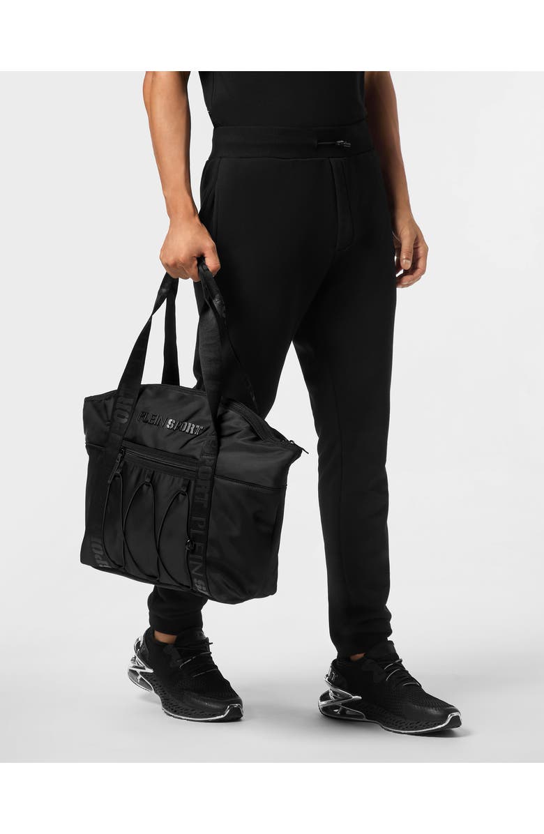 PLEIN SPORT Utility Tote Bag Unisex, Main, color, Black