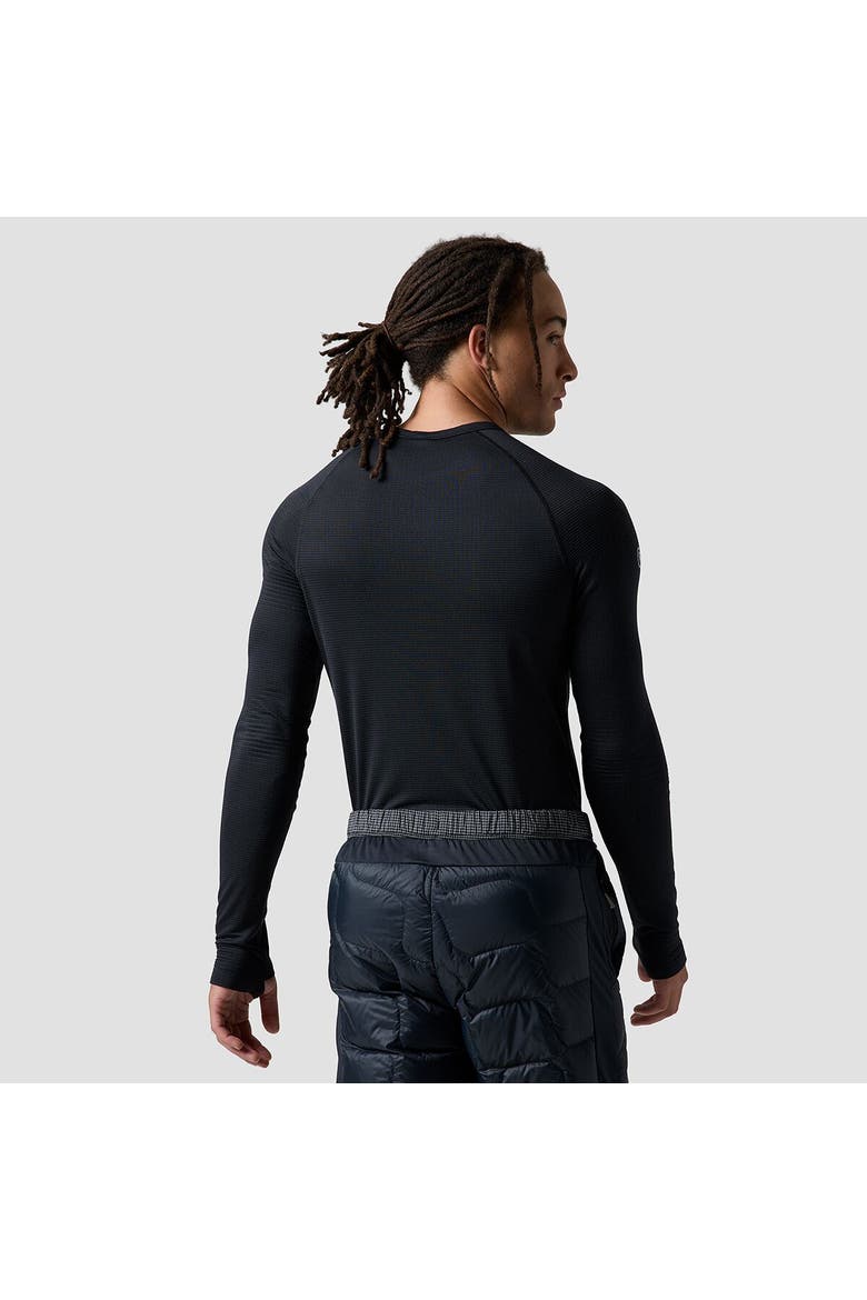 Men's Bga Pines Microgrid Ultra-lt Baselayer Crew Top, Alternate, color, Black