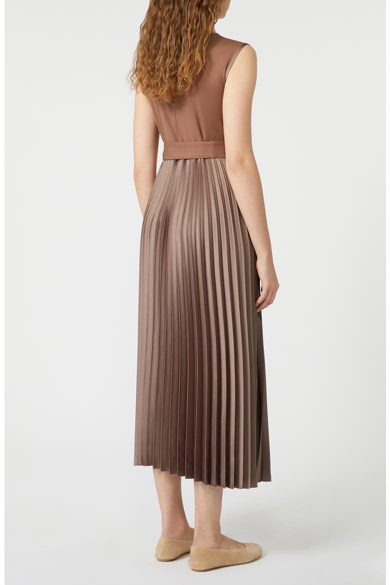 Samuele Sleeveless A-Line Dress, Alternate, color, BROWN