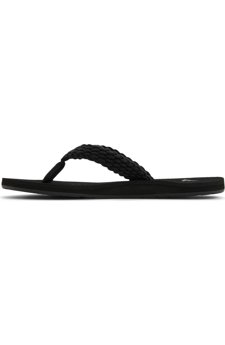 Roxy Porto III Flip Flop, Alternate, color, Black